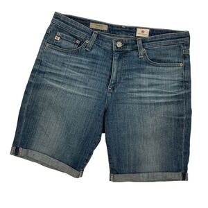 AG‎ Adriano Goldschmied The Brooke Bermuda Denim Shorts Womens Size 28